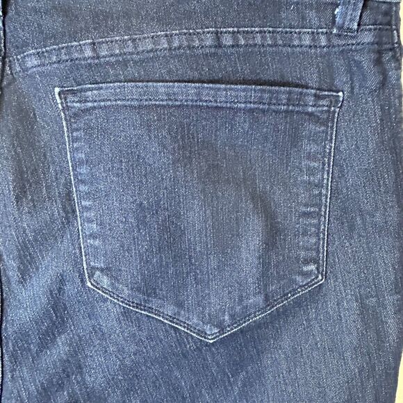 NYDJ Lift Tuck Blue Dark Wash High Rise Ankle Length Slim Leg Jeans Size 16 - Picture 8 of 16
